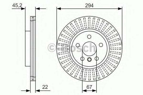 Тормозной диск BOSCH 0 986 479 C91
