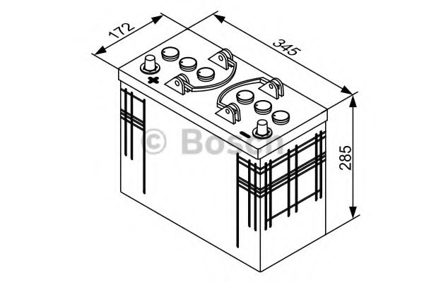 Стартерная акумуляторна батарея BOSCH 0 092 T30 410 - Фото 2