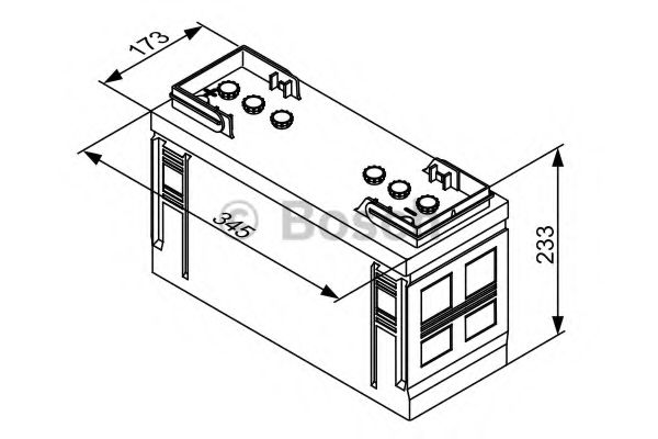 Стартерная аккумуляторная батарея BOSCH 0 092 T30 310 T3 - Фото 2