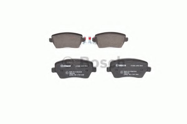 Тормозные колодки BOSCH 0 986 494 592 - Фото 7