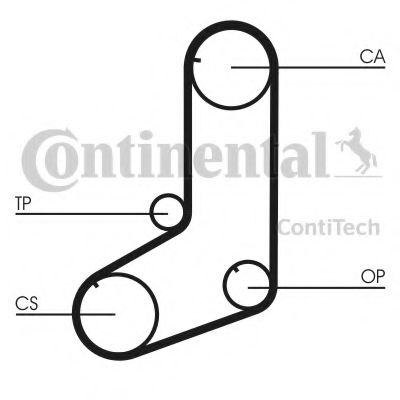 Комплект ремня ГРМ CONTITECH CT801K1 - Фото 1