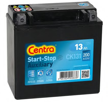 Стартерная аккумуляторная батарея CENTRA CK131 - Фото 1