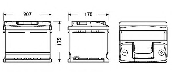 Стартерная аккумуляторная батарея DETA DC412 - Фото 1