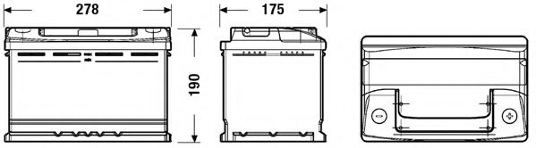 Стартерная аккумуляторная батарея DETA DC700 - Фото 1