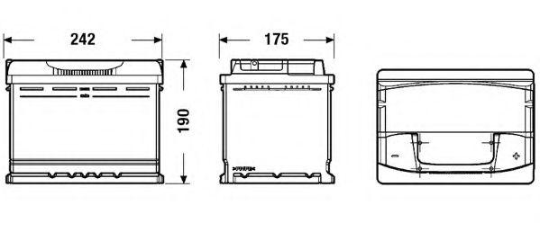 Стартерная аккумуляторная батарея DETA DA640 - Фото 1