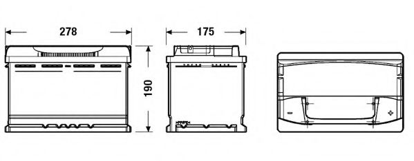Стартерная аккумуляторная батарея DETA DA770 - Фото 1