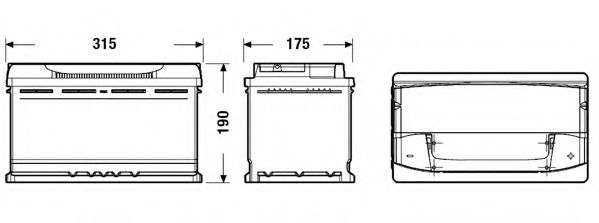 Стартерная аккумуляторная батарея DETA DA900 - Фото 1