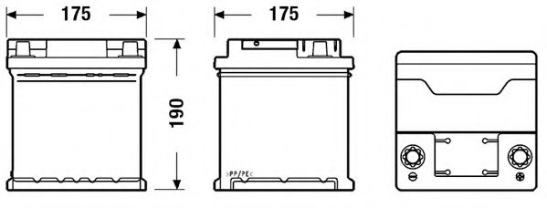 Стартерная аккумуляторная батарея DETA DB440 - Фото 1