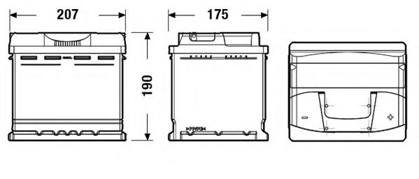 Стартерная аккумуляторная батарея DETA DB500 - Фото 1