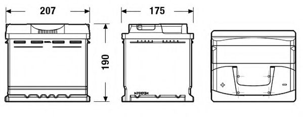 Стартерная аккумуляторная батарея DETA DB501 - Фото 1