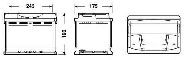 Стартерная аккумуляторная батарея DETA DB620 - Фото 1
