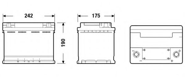 Стартерная аккумуляторная батарея DETA DK600 - Фото 1