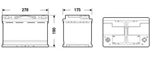 Стартерная аккумуляторная батарея DETA DK700 - Фото 1