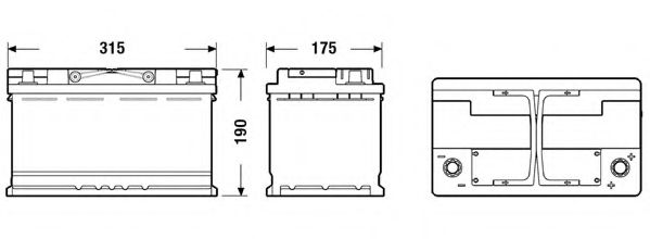 Стартерная аккумуляторная батарея DETA DK800 - Фото 1