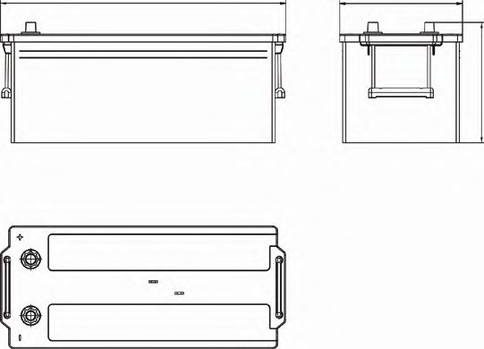 Стартерная аккумуляторная батарея DETA DF1853 - Фото 1
