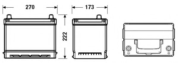 Стартерная аккумуляторная батарея DETA DB704 - Фото 1