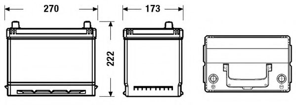 Стартерная аккумуляторная батарея DETA DB705 - Фото 1
