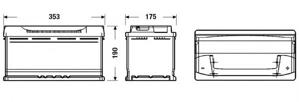 Стартерная аккумуляторная батарея DETA DB950 - Фото 1