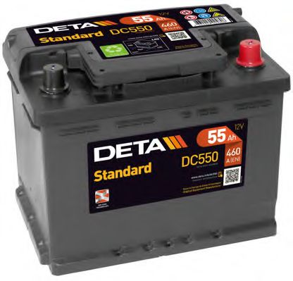 Стартерная аккумуляторная батарея DETA DC550 - Фото 1