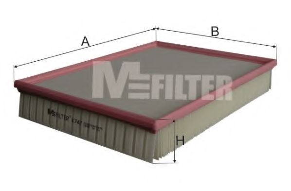 Воздушный фильтр MFILTER K 747 - Фото 1