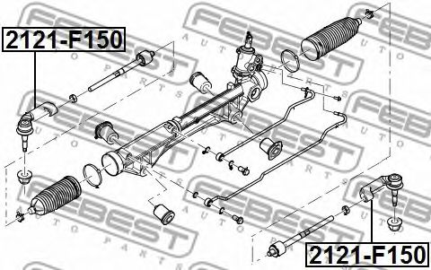 Наконечник рулевой тяги FEBEST 2121-F150 - Фото 1