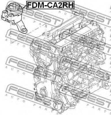 Подушка двигателя FEBEST FDM-CA2RH - Фото 1