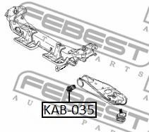 Сайлентблок рычага FEBEST KAB-035 - Фото 1