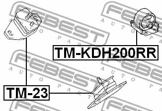 Подушка двигателя FEBEST TM-KDH200RR - Фото 1