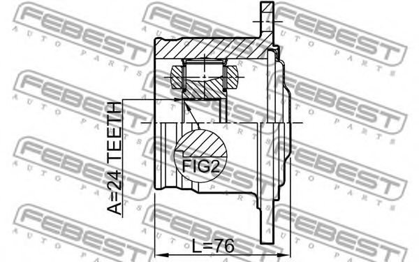 ШРУС FEBEST 0111-ACA20R - Фото 1