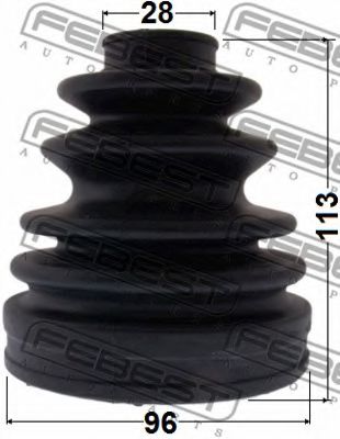 Пыльник ШРУСА FEBEST 0115-KLH18 - Фото 1