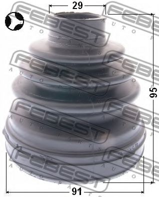 Пыльник ШРУСА FEBEST 0115-KUN26T - Фото 1