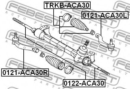 Наконечник рулевой тяги FEBEST 0121-ACA30R - Фото 1