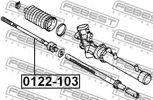 Рулевая тяга FEBEST 0122-103 - Фото 1