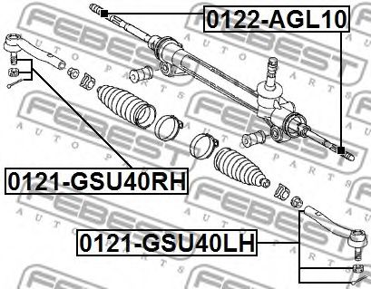 Рулевая тяга FEBEST 0122-AGL10 - Фото 1