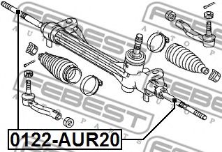 Рулевая тяга FEBEST 0122-AUR20 - Фото 1