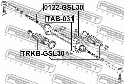 Рулевая тяга FEBEST 0122-GSL30 - Фото 1