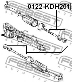 Рулевая тяга FEBEST 0122-KDH201 - Фото 1