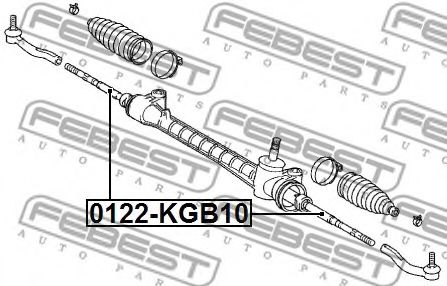Рулевая тяга FEBEST 0122-KGB10 - Фото 1
