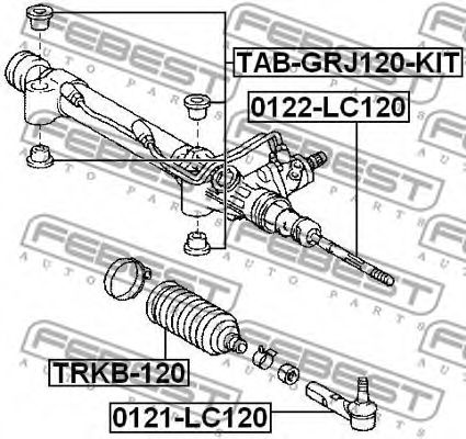 Рулевая тяга FEBEST 0122-LC120 - Фото 1