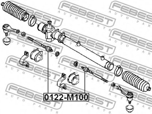 Рулевая тяга FEBEST 0122-M100 - Фото 1