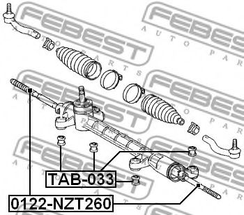 Рулевая тяга FEBEST 0122-NZT260 - Фото 1