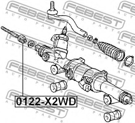 Рулевая тяга FEBEST 0122-X2WD - Фото 1