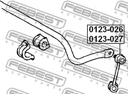 Тяга / стійка стабілізатора FEBEST 0123-027 - Фото 1