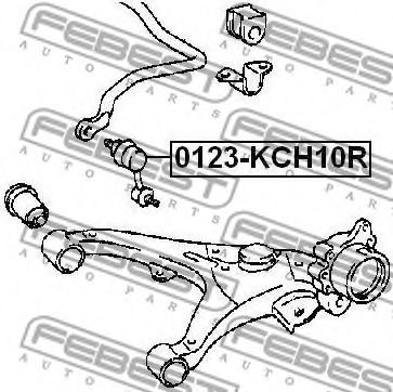 Тяга / стійка стабілізатора FEBEST 0123-KCH10R - Фото 1