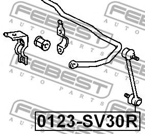 Тяга / стійка стабілізатора FEBEST 0123-SV30R - Фото 1