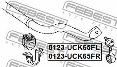Тяга / стійка стабілізатора FEBEST 0123-UCK65FL - Фото 1
