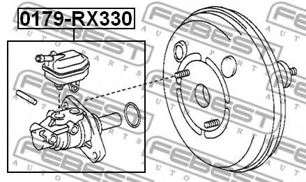 Главный тормозной цилиндр FEBEST 0179-RX330 - Фото 1