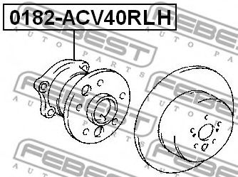Ступица колеса FEBEST 0182-ACV40RLH - Фото 1