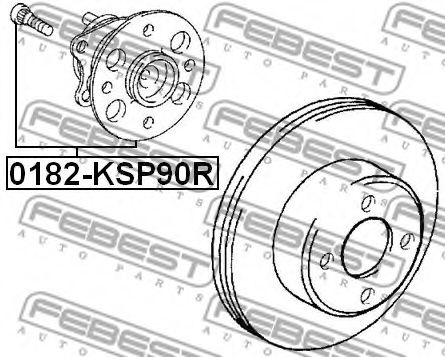 Ступиця колеса FEBEST 0182-KSP90R - Фото 1