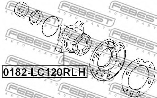 Ступица колеса FEBEST 0182-LC120RLH - Фото 1